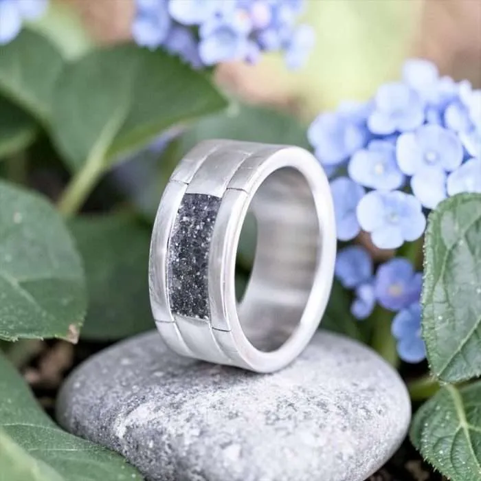 Resin “Rene” Ring • 7mm Men’s Cremation Ash Ring