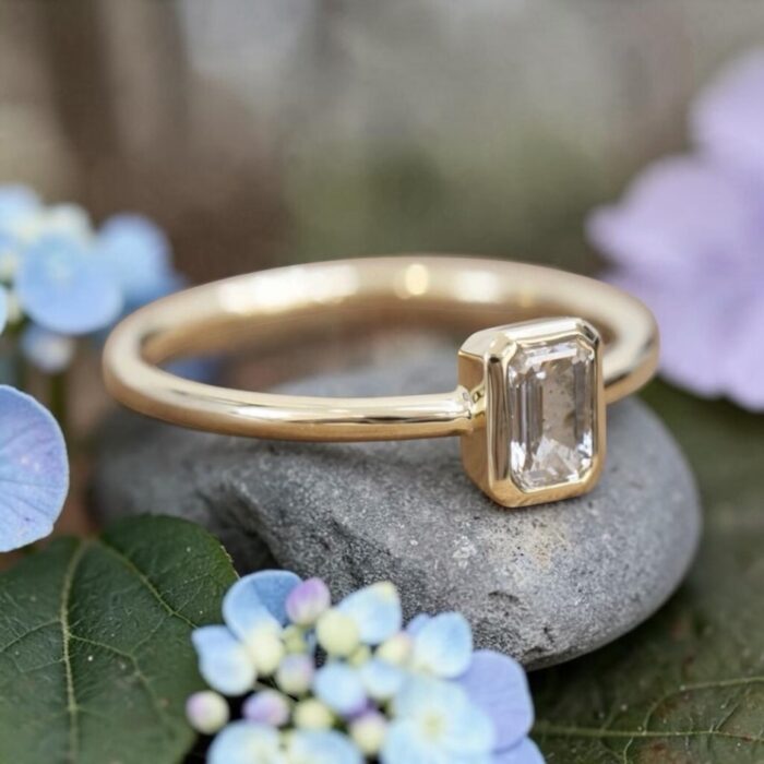 The “Cher” Ring • 4x6mm Stacking Cremation Ring for Ashes