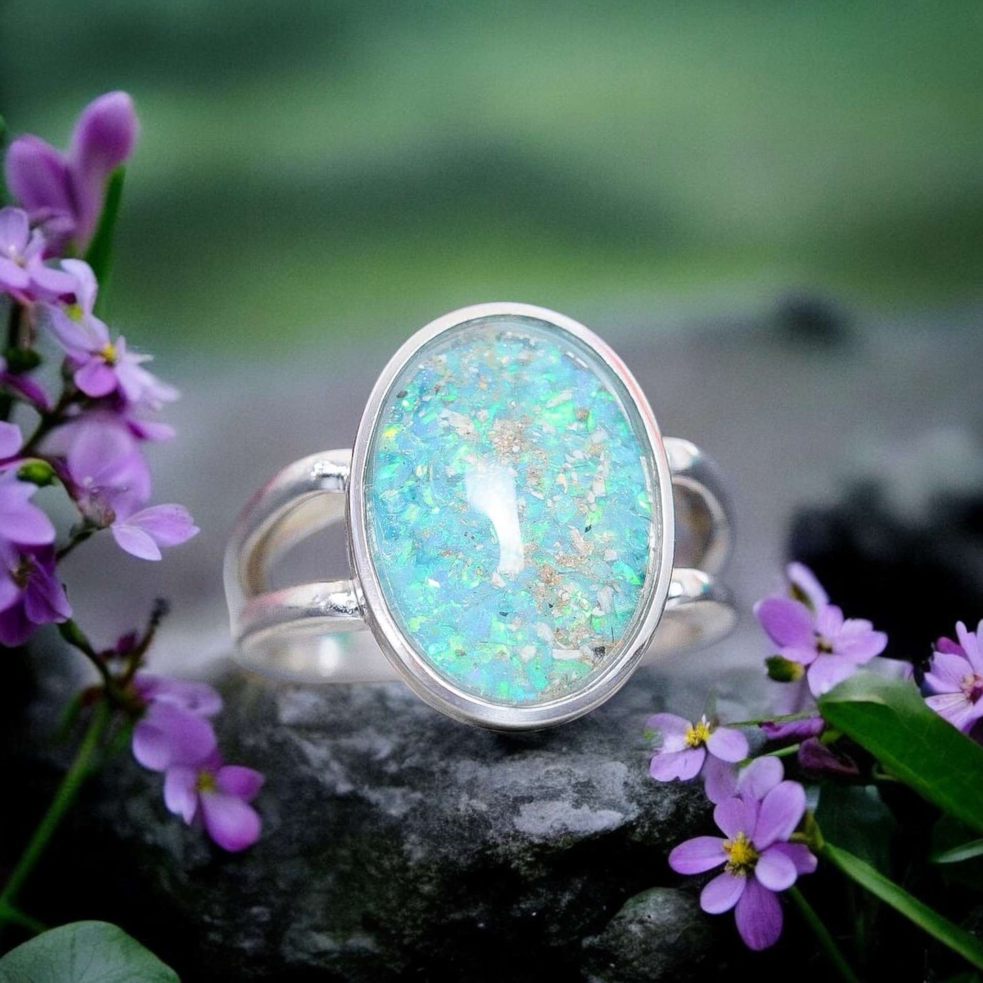 The “Emma” XL Ring • Marquise and Round Eternity Band Cremation Ring ...
