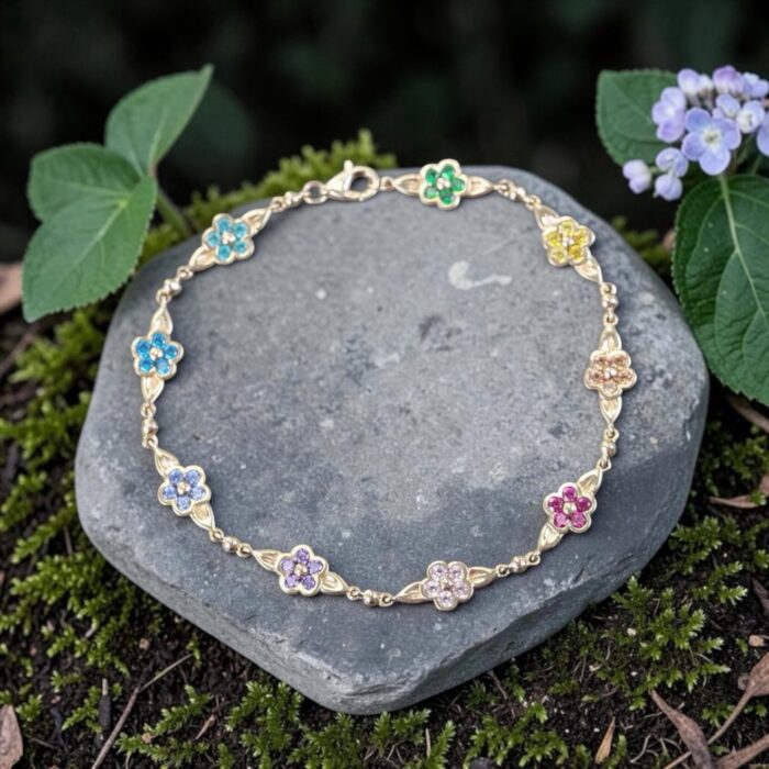 The “Daisy” Bracelet • Daisy Chain Floral Bracelet for Ashes