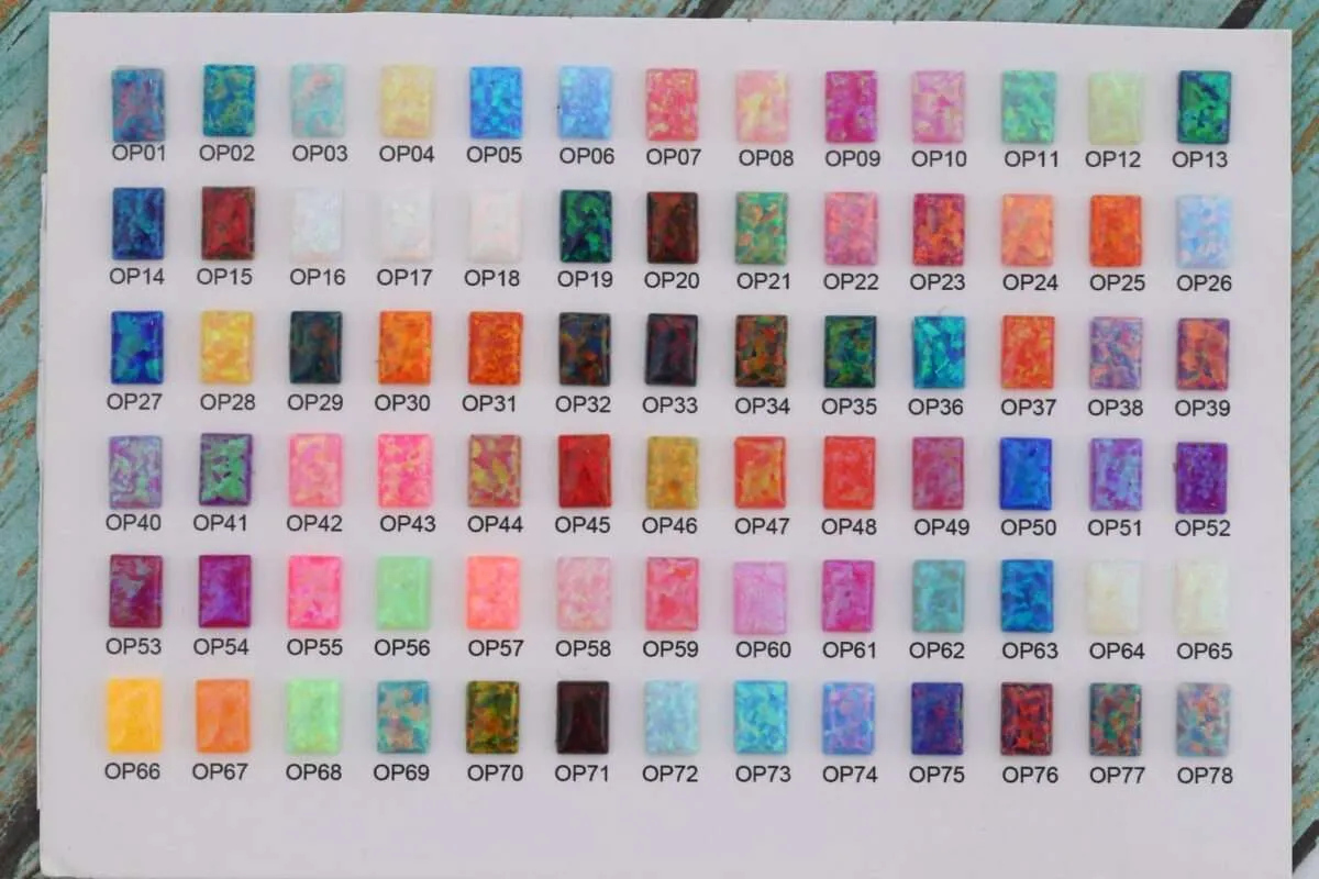 Opal Flake Colors for Cremation Jewelry