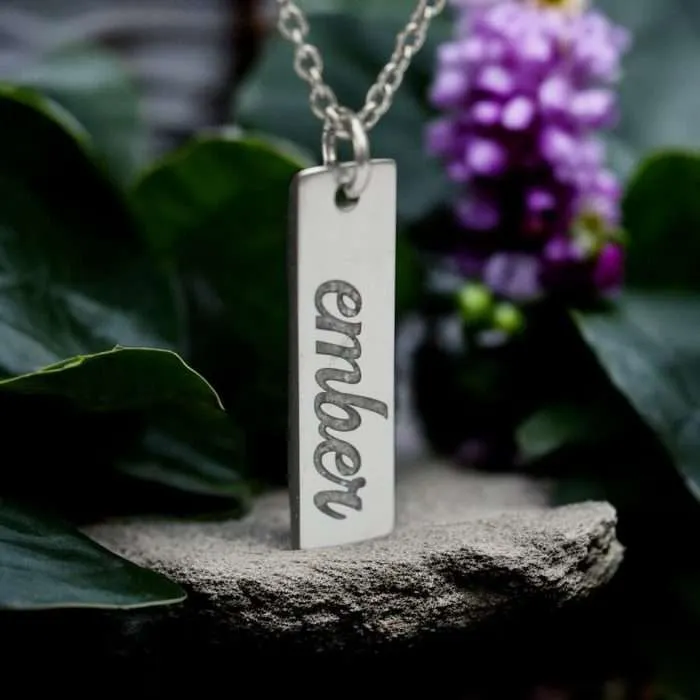 Stainless Steel Inlay Pendant โข Unisex Necklace for Cremation Ashes