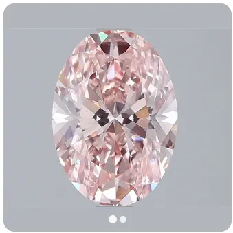 Diamond #14 Oval 2 VS2 Fancy Vivid Pink 9.87 x 6.96 x 4.50mm LG783671000