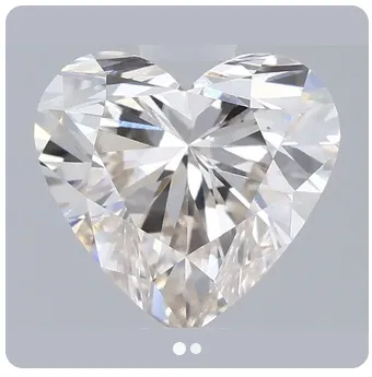 Diamond #18 Heart 1 VS1 Champagne 6.27x6.77x4.04mm
