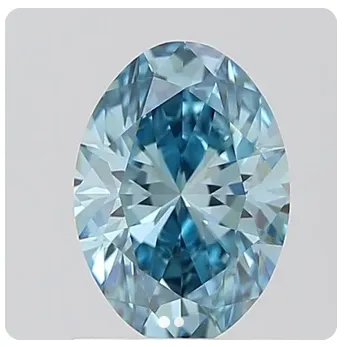 Diamond #21 Oval 1.02 VS1 Fancy Vivid Blue 5.72x8.06x3.63mm
