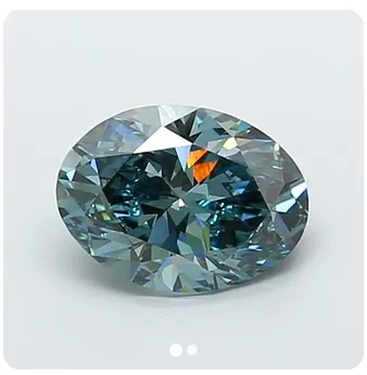 Diamond #22 Oval 2.13 VS1 Fancy Vivid Blue 10.04x7.39x4.58mm LG770623130