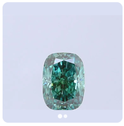 Diamond #24 Cushion 1.16 SI1 Fancy Vivid Green 7.26x5.29x3.53mm LG805678247
