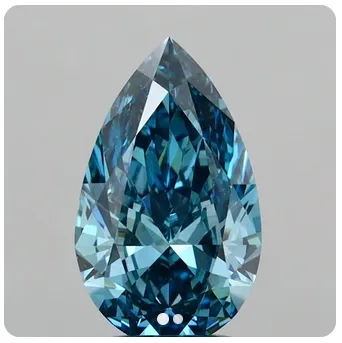 Diamond #27 Pear 2.16 VS1 Fancy Vivid Blue 11.92x7.18x4.10mm LG790645049
