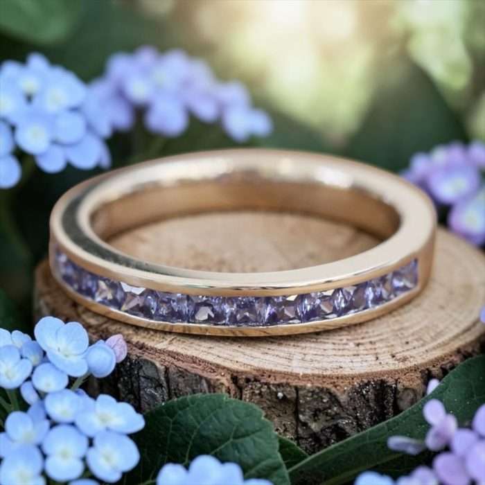Sample Sale • Sterling Size 6 with Tanzanite CZ