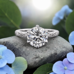 Sterling Silver and 3 Carat Lab Diamond Group Special Sale